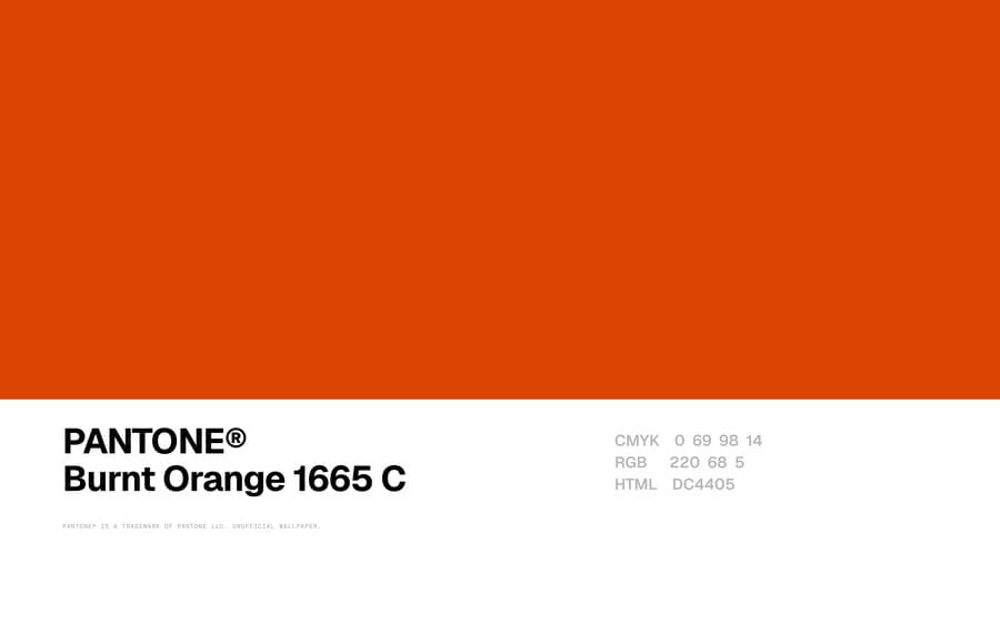 Burnt Orange 1665 C wallpaper, Mac