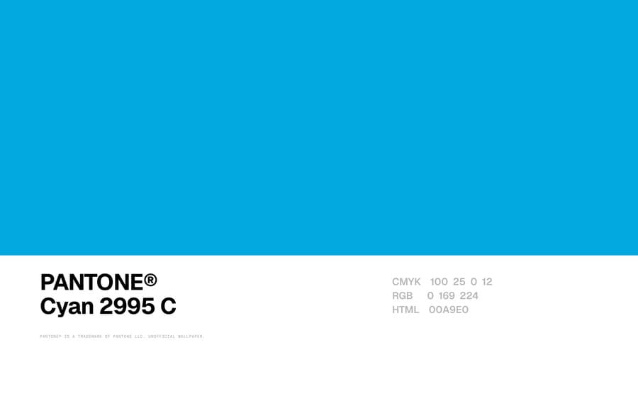 Cyan 2995 C wallpaper, Mac