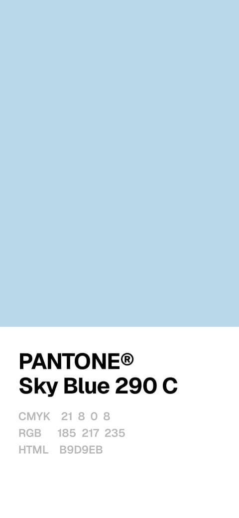 Sky Blue 290 C wallpaper, iPhone