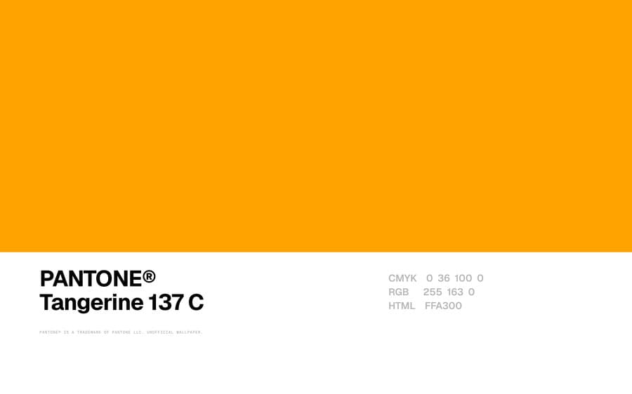 Tangerine 137 C wallpaper, Mac