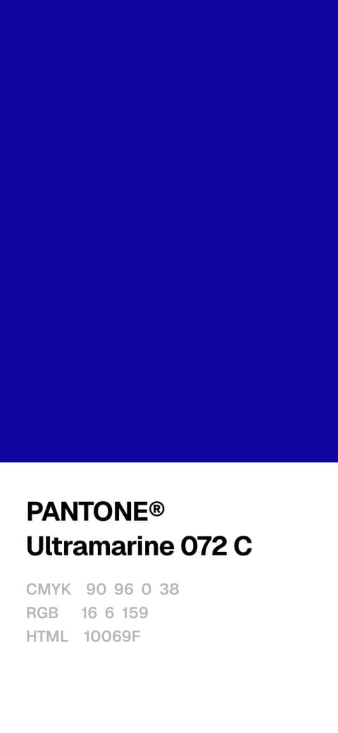 Ultramarine 072 C wallpaper, iPhone