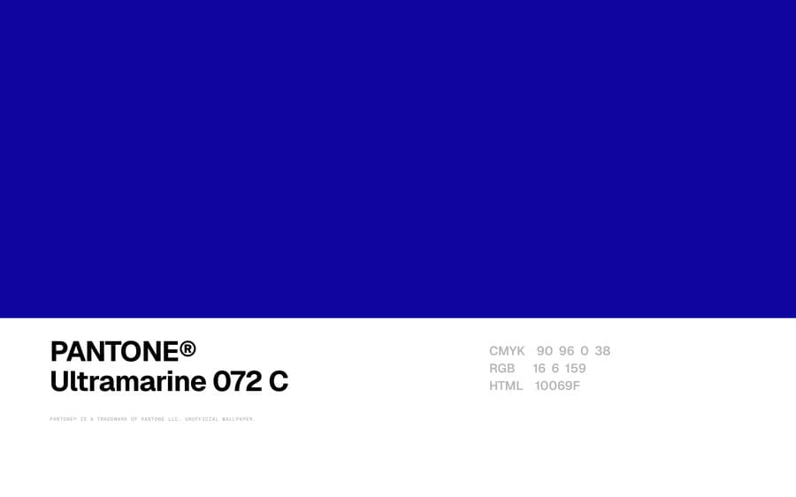 Ultramarine 072 C wallpaper, Mac