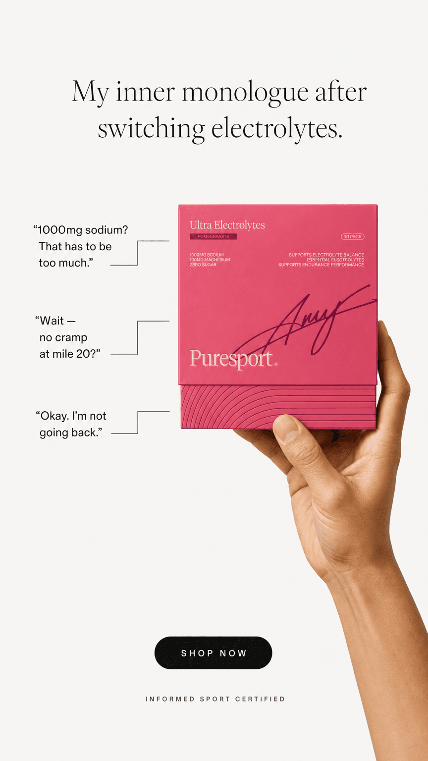 Puresport electrolytes direct-response ad
